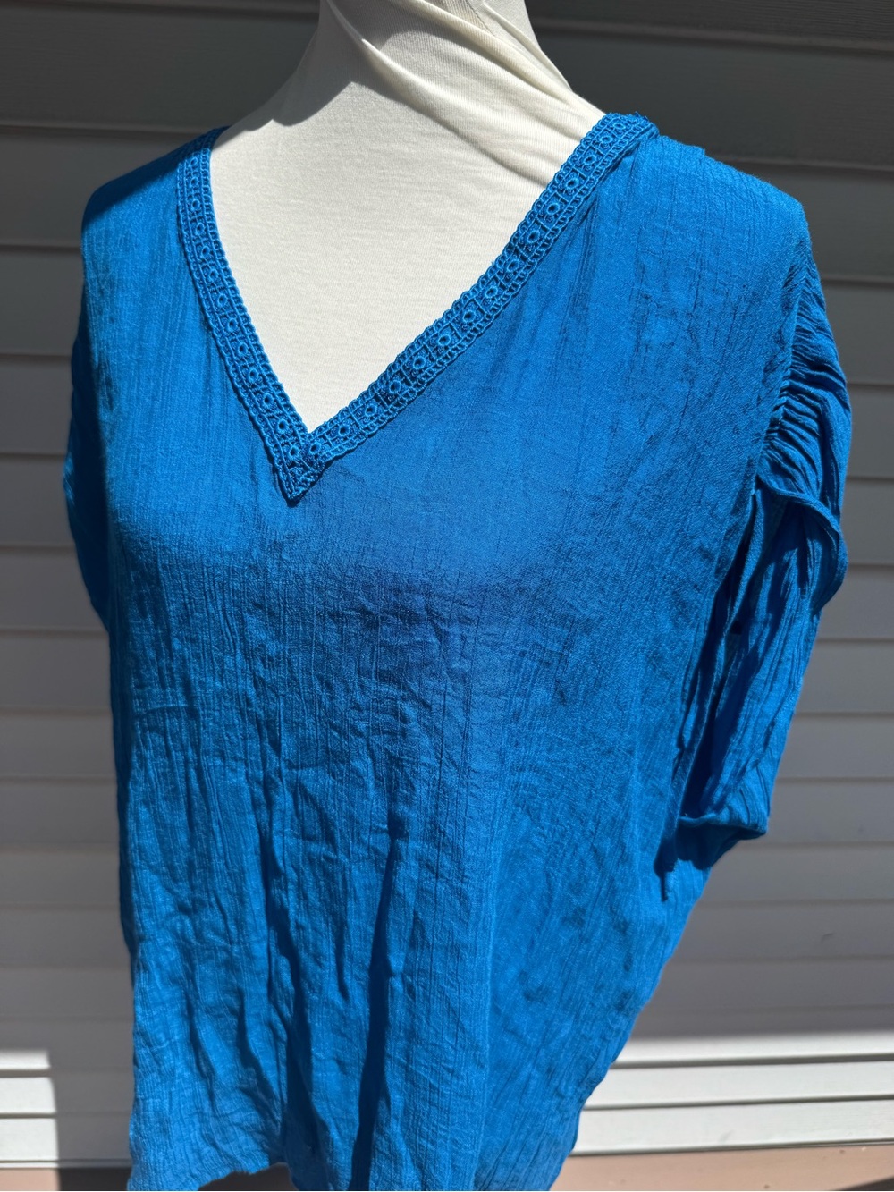 Counterparts Peasant Blouse blue